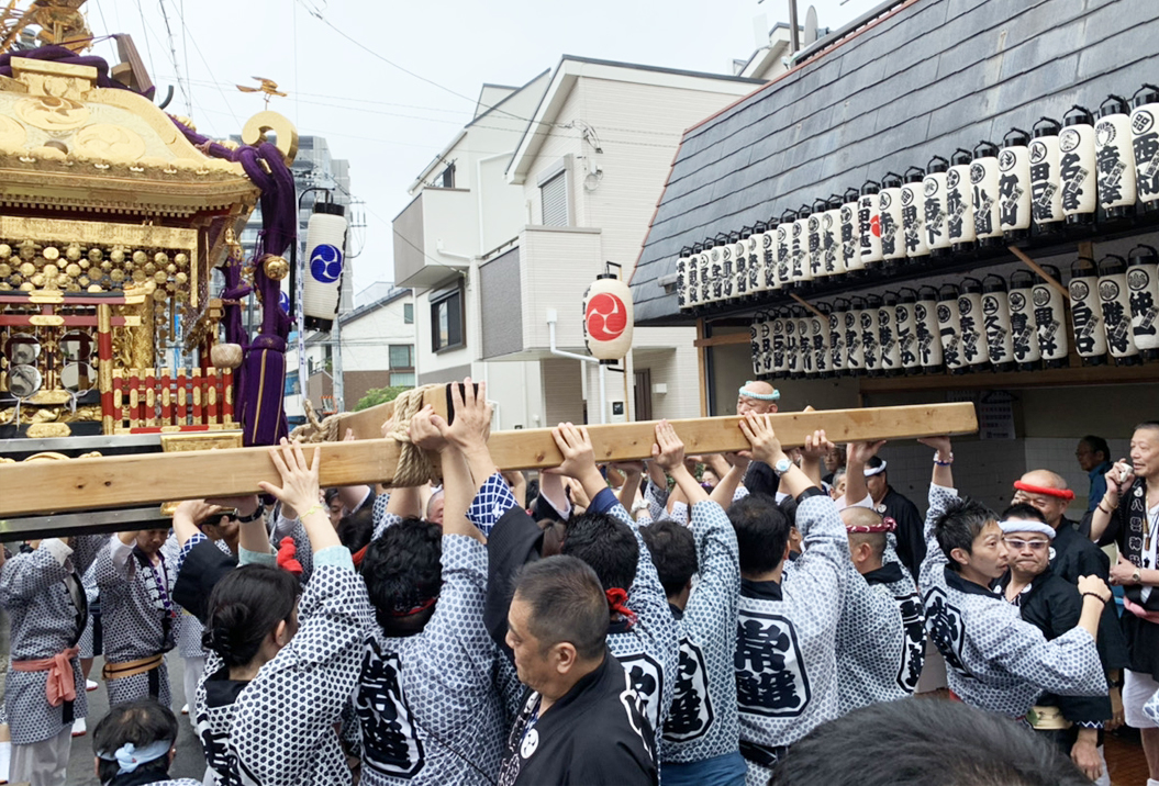 夏祭り神輿の参加